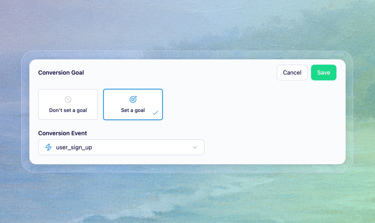 Conversion Goal Tracking