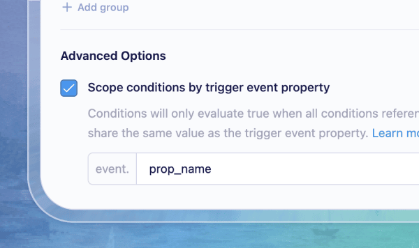 Scope conditions in Journeys